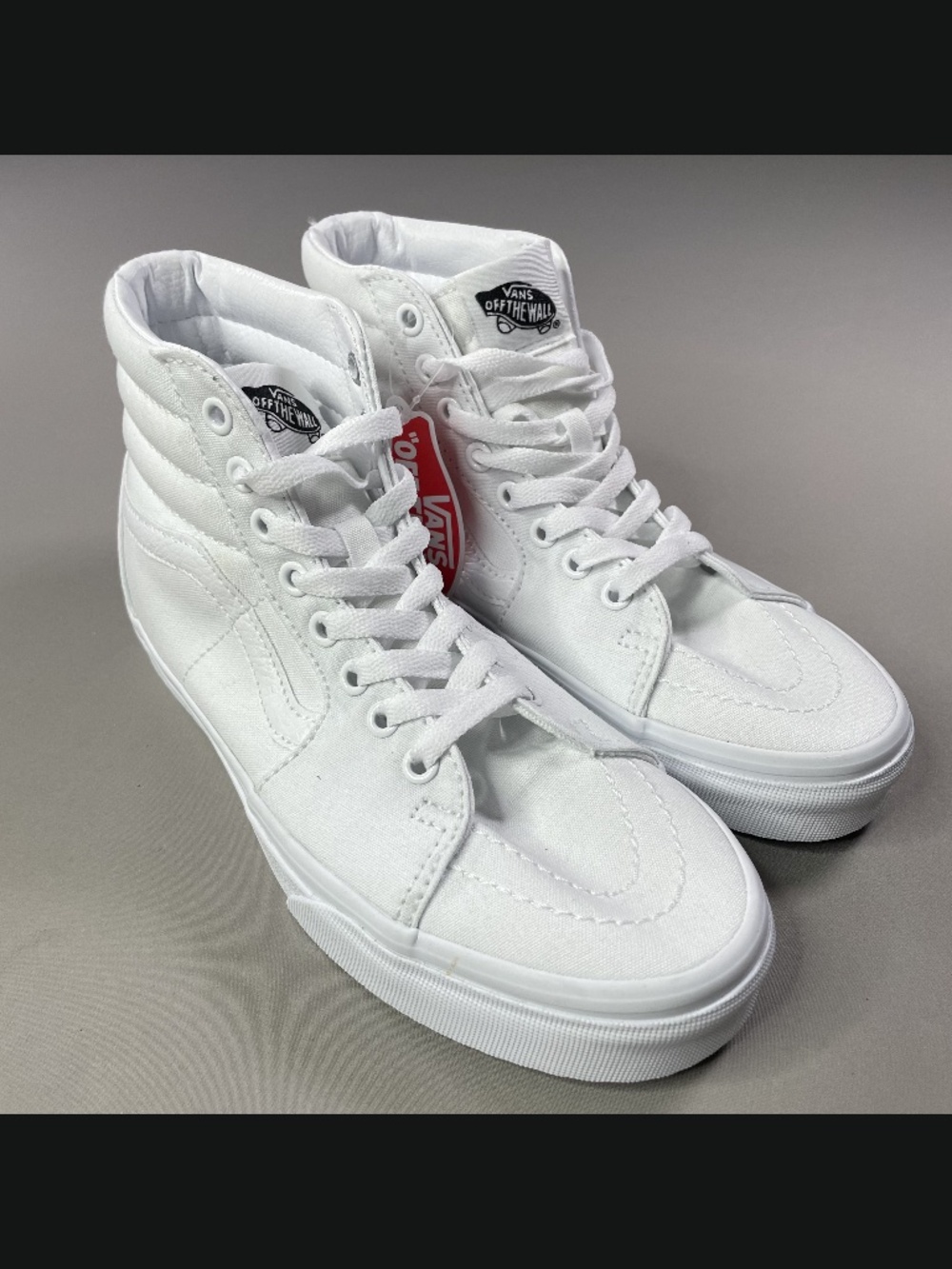 NEW Vans Shoes Womens 7.5 white sk8-hi streetwear skate casual